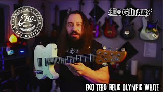 Experimenta la Elegancia de la Eko Guitars Tero Olympic White [upl. by Augie]