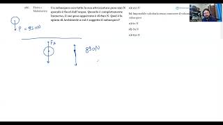 🔭 Luglio 2024  Fisica e matematica n° 286  Un subacqueo con tutta la sua attrezzatura pesa 950 N … [upl. by Guild188]