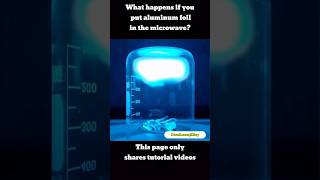 What happens if you put aluminum foil in the microwave subscribe short shorts [upl. by Akelam]