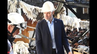 Laurent Wauquiez au sujet de lincendie du lycée La Chartreuse à Brives [upl. by Domela75]