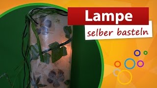 Lampe selber basteln  Bastelidee trendmarkt24 [upl. by Lashoh]