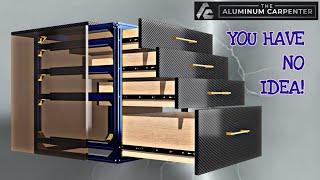 Strongest Drawer Cabinet  Concealed Aluminum Frame [upl. by Yotal]