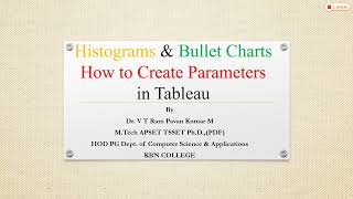 Histogram Bullet Charts and Creating Parameters in Tableau tableauclasses tableau [upl. by Ayomat]