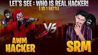 HACKER VS SRM  1 VS 1 HARDCORE WAR [upl. by Sosthina]