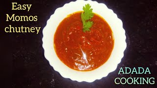 Momos Chutney  Red Chilli Chutney For Momos  momos chutney in tamil ADADACOOKING [upl. by Aiekahs103]