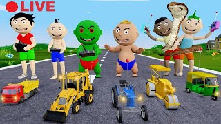 Bittu Sittu Cartoon Part 55  Jcb Wala Cartoon  Gadi Wala Cartoon  Pagal Beta  Desi Comedy Video [upl. by Adnawt]