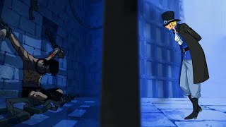 Sabo meets Ace in Impel Down  One Piece Edit [upl. by Dougall443]