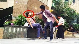 SMASHING CAKE ON PEOPLES FACE  Prank [upl. by Xenia]