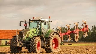 Fendt 826 ploegen 2014  Verplancke uit Wontergem [upl. by Egap]