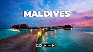 FLYING OVER THE MALDIVES 4K UHD 10 minute Ambient Drone Film and Music for beautiful relaxation [upl. by Auoz]