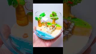 DIY Animal Crossing New Horizon Terrarium  Polymer clay [upl. by Nirehs]