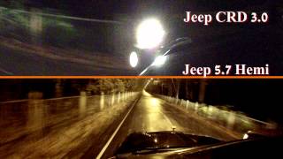 Jeep Grand Cherokee 57 Hemi vs 30 CRD [upl. by Jaddan522]