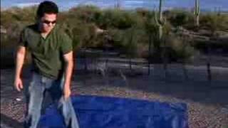 How to Put up a Tent  Laying Down a Tarp Under a Tent Free Online Camping Guide [upl. by Jedd222]