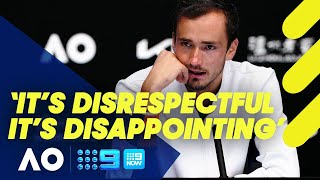 Daniil Medvedev turned off tennis by Australian crowd  Australian Open 2022 [upl. by Lizzie]