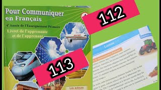 pour communiquer en francais 4aep page 112 et 113 la lecture UN4 [upl. by Allemac16]