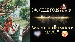 SAL Fille rousse 13 crossstitch stitchalong pointdecroix puntodecruz countedcrossstitch [upl. by Metzger]