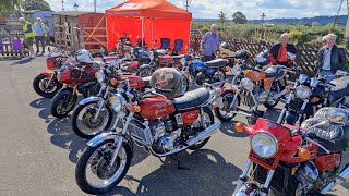 Quainton railway museum on my Suzuki GT750 [upl. by Micco458]