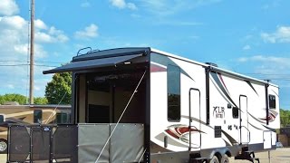 2017 Forest River XLR Nitro 35VL5 5th Wheel Toy Hauler 2 Slides [upl. by Attebasile850]