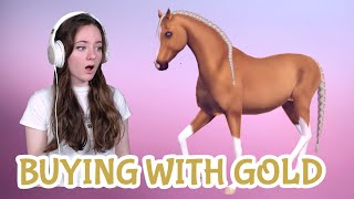 BUYING MY NEW DREAM HORSES With Gold  Equestrian The Game  Pinehaven [upl. by Efioa713]