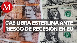 Libra esterlina cae a mínimos históricos frente al dólar estadunidense [upl. by Syd]