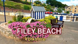 Filey Beach Yorkshire GimbalWalkWithMe [upl. by Anibas]