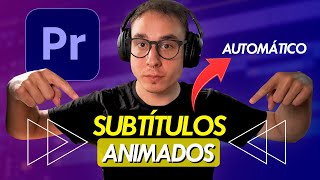 SUBTITULOS dinámicos ANIMADOS en PREMIERE PRO de forma AUTOMÁTICA [upl. by Akeimat765]