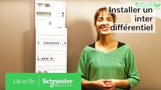 Tuto  installer un interrupteur différentiel dans un tableau electrique  Schneider Electric France [upl. by Euqitsym]