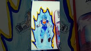 Drawing of vegito Dragon Ball Vegitisuper Saiyan blue [upl. by Rasmussen]