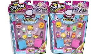 Shopkins Season 6 Chef Club Limited Season 12 Packs Unboxing Toy Review [upl. by Pappano]