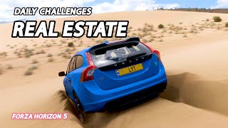 Forza Horizon 5 Daily Challenges Real Estate Earn an Awesome Air Skill in 2015 Volvo V60 Polestar [upl. by Campney]