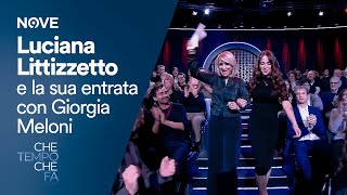 Che tempo che fa  Luciana Littizzetto e la sua entrata con Giorgia Meloni [upl. by Sidman]