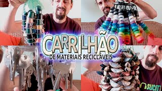 Carrilhão  instrumentos musicais de materiais recicláveis [upl. by Eeclehc]