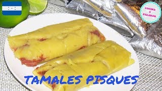 COMO HACER TAMALES PISQUES HONDURENOS [upl. by Sliwa]