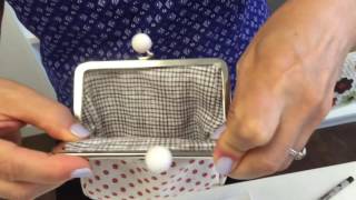 Coin Purse Clasp Installation Tutorial [upl. by Zirkle583]