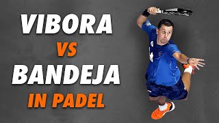 Vibora and Bandeja in Padel [upl. by Jehius380]