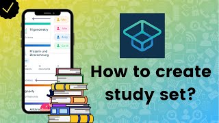 How to create study set on StudySmarter [upl. by Nirrep]