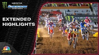 Supercross 2024 EXTENDED HIGHLIGHTS Round 17 in Salt Lake City  51124  Motorsports on NBC [upl. by Vladamar]