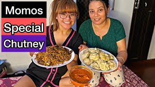 My Mom’s Momos Special Chutney Recipe  Rowhi Rai [upl. by Enyalahs]