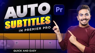 Auto Animated Subtitles in Premiere Pro  Premiere Pro Tutorial  Animated Subtitles [upl. by Eiramenna285]