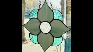 STAINED GLASS FOR BEGINNER  COMPLETE STEP BY STEP VIRTUAL LEARNING  SUNCATCHER [upl. by Gard134]