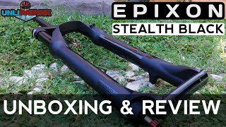 SR SUNTOUR EPIXON AIR FORK  UNBOXING amp REVIEW  UNLI PADYAK [upl. by Lalaj]