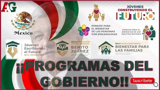 😱¡¡PROGRAMAS DEL GOBIERNO 2022😱 [upl. by Dart]