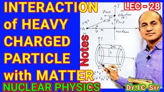 INTERACTION OF HEAVY CHARGED PARTICLE with MATTER  L28 [upl. by Rim]