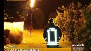 TG PADOVA 01092016  FUGA DI GAS DAL SERBATOIO [upl. by Druci]