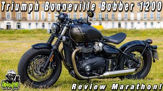 Triumph Bonneville Bobber 1200 Review Marathon [upl. by Varden]