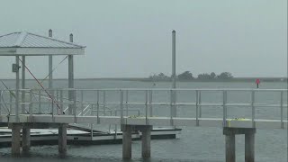 Winds Pick Up in Steinhatchee as Hurricane Helene Approaches [upl. by Onihc]