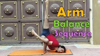 19 Arm Balance Pose Sequence  Ashtnaga Power Yoga  Vyfhealth [upl. by Acila]