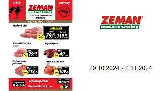 Leták ZEMAN masouzeniny CZ  29102024  2112024 [upl. by Ehgit37]