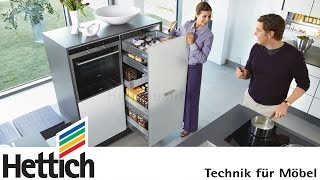 Beautiful and intelligent kitchens with InnoTech drawers and Sensys hinges from Hettich [upl. by Jayson305]