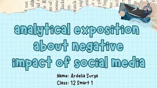 Negative Impact of Social Media  Analytical Exposition [upl. by Onailil]